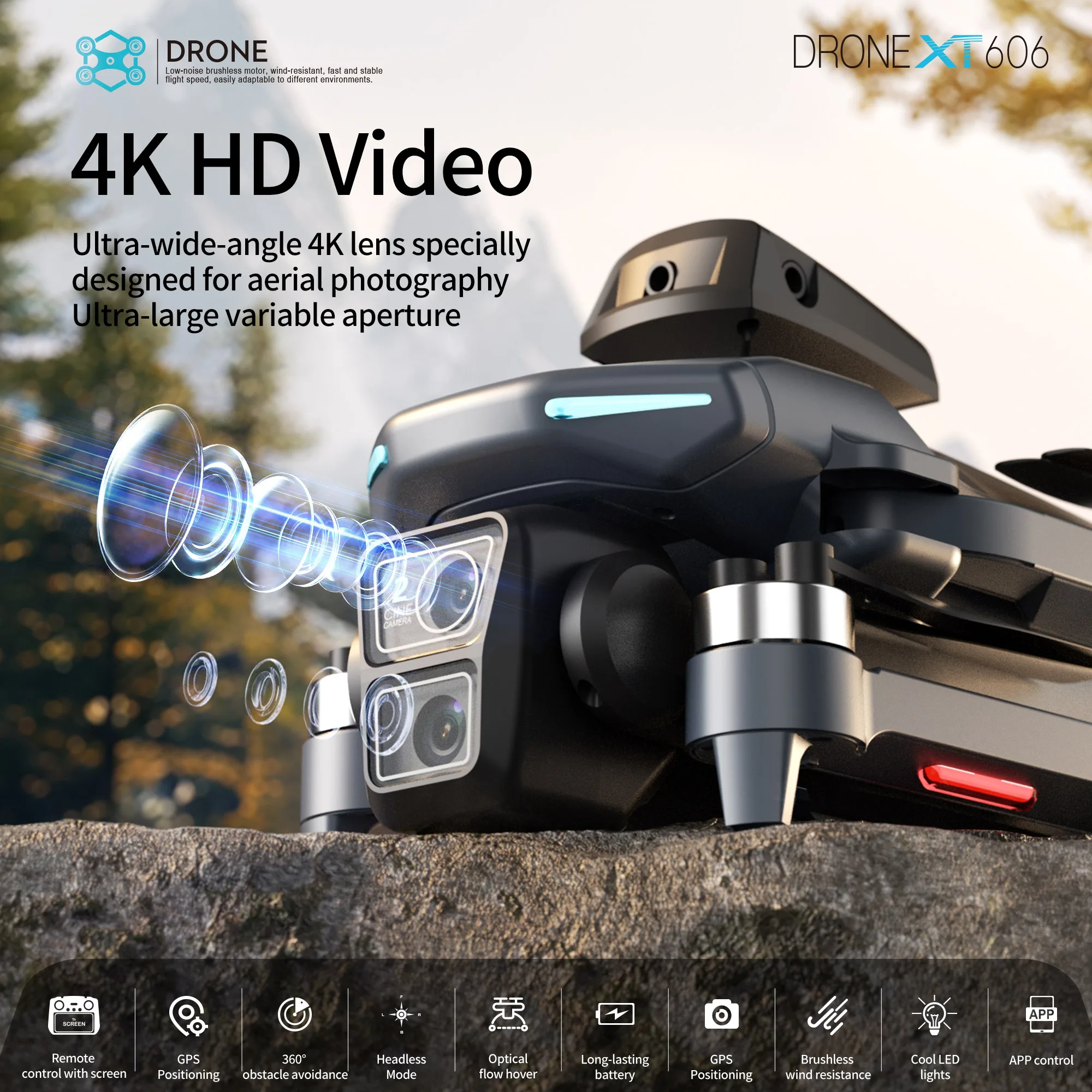 Drone GPS Original XT606 MAX 4 - Drone Camera Night Vision avis et prix
