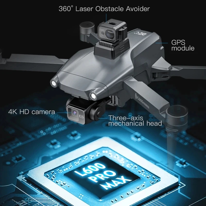 Drone GPS professionnel L600 P - Drone Camera Wide Angle avis et prix